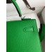 Hermes Kelly Sellier 25 Handmade Bag In Bambou Epsom Calfskin