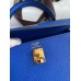 Hermes Kelly Sellier 25CM Handmade Bag In Blue France Epsom Calfskin