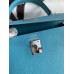 Hermes Kelly Sellier 25 Handmade Bag In Blue du Nord Epsom Calfskin