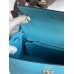 Hermes Kelly Sellier 25 Handmade Bag In Blue du Nord Epsom Calfskin