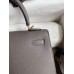 Hermes Kelly Sellier 25CM Handmade Bag In Etain Epsom Calfskin