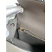 Hermes Kelly Sellier 25CM Handmade Bag In Etain Epsom Calfskin