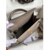 Hermes Epsom Kelly 25cm Sellier Handmade Grey Bag