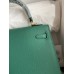 Hermes Kelly Sellier 25CM Handmade Bag In Malachite Epsom Calfskin