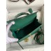 Hermes Kelly Sellier 25CM Handmade Bag In Malachite Epsom Calfskin
