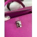 Hermes Kelly Sellier 25 Handmade Bag In Magnolia Epsom Calfskin