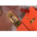 Hermes Orange Epsom Kelly 25cm Sellier Handmade Bag