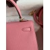 Hermes Kelly Sellier 25cm Handmade Bag In Rose Confetti Epsom Calfskin