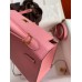 Hermes Kelly Sellier 25cm Handmade Bag In Rose Confetti Epsom Calfskin