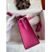 Hermes Kelly Sellier 25 Handmade Bag In Rose Purple Epsom Calfskin