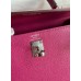 Hermes Kelly Sellier 25 Handmade Bag In Rose Purple Epsom Calfskin