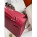 Hermes Kelly Sellier 25 Handmade Bag In Ruby Epsom Calfskin