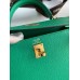 Hermes Kelly Sellier 25cm Handmade Bag In Vert Jade Epsom Calfskin