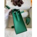 Hermes Kelly Sellier 25cm Handmade Bag In Vert Vertigo Epsom Calfskin