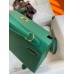 Hermes Kelly Sellier 25cm Handmade Bag In Vert Vertigo Epsom Calfskin