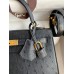 Hermes Kelly Sellier 25 Handmade Bag In Black Ostrich Leather