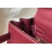 Hermes Bordeaux Clemence Kelly 28cm Bag