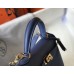 Hermes Kelly 25cm Sellier Bag In Agate Blue Epsom Leather