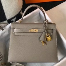 Replica Hermes Kelly Sellier 25 Handmade Bag In Terre Cuite