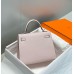 Hermes Kelly 25cm Sellier Bag In Mauve Pale Epsom Leather