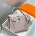 Hermes Kelly 25cm Sellier Bag In Mauve Pale Epsom Leather