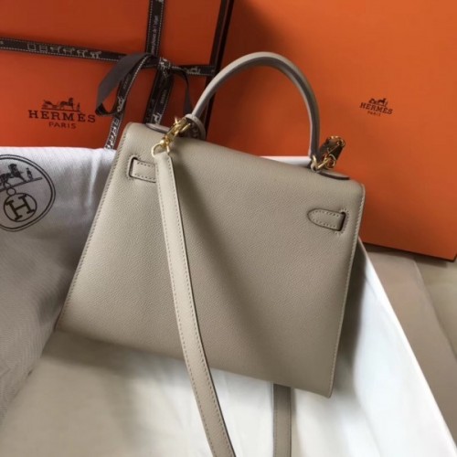 Hermès Rouge Casaque Epsom cm Kelly Sellier- 25 cm PHW