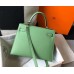 Hermes Kelly 25cm Sellier Bag In Vert Criquet Epsom Leather