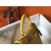 Hermes Kelly 25cm Sellier Bag In Yellow Epsom Leather