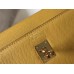 Hermes Kelly 25cm Sellier Bag In Yellow Epsom Leather