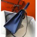 Hermes Kelly 28cm Sellier Bag In Blue Agate Epsom Leather