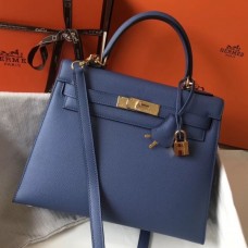 Replica Hermes Vert Amande Epsom Kelly 25cm Sellier Bag GHW