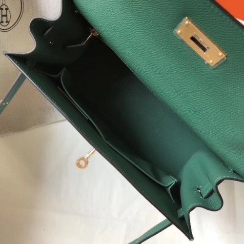 HERMES Epsom Kelly Sellier 28 Malachite 1237486