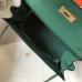 Hermes Kelly 28cm Sellier Bag In Malachite Epsom Leather