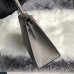 Hermes Kelly 25cm Handmade Bag In Gris Asphalt Ostrich Skin