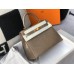 Hermes Kelly 28cm Bag In Taupe Embossed Crocodile GHW