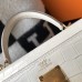 Hermes Kelly 28cm Bag In White Embossed Crocodile GHW