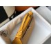 Hermes Kelly 28cm Bag In Yellow Embossed Crocodile GHW
