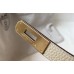 Hermes Kelly 28cm Retourne Bag In Beton Clemence Leather