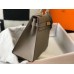 Hermes Gris Asphalt Epsom Kelly 28cm Sellier Bag GHW