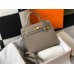 Hermes Gris Asphalt Epsom Kelly 28cm Sellier Bag GHW