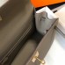 Hermes Gris Asphalt Epsom Kelly 28cm Sellier Bag GHW