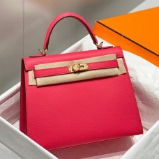 Hermes Kelly 28cm Sellier Bag In Rose Extreme Epsom Leather