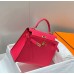 Hermes Kelly 28cm Sellier Bag In Rose Extreme Epsom Leather