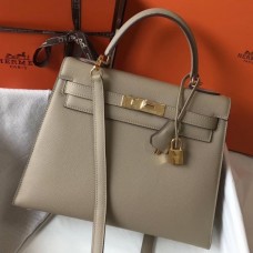 Replica Hermes Kelly Mini II Bag In Vert Criquet Epsom Leather GHW