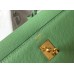 Hermes Kelly 28cm Sellier Bag In Vert Criquet Epsom Leather