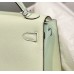 Hermes Kelly 28cm Sellier Bag In Vert Fizz Epsom Leather