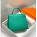 Hermes Kelly 28cm Sellier Bag In Vert Jade Epsom Leather