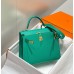 Hermes Kelly 28cm Sellier Bag In Vert Jade Epsom Leather