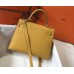 Hermes Kelly 28cm Sellier Bag In Yellow Epsom Leather