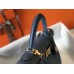 Hermes Kelly 32cm Bag In Blue Agate Clemence Leather GHW